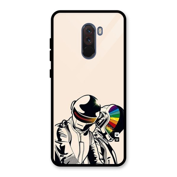 Rainbow Radio Glass Back Case for Poco F1