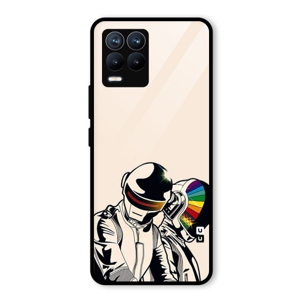 Rainbow Radio Glass Back Case for Realme 8 Pro