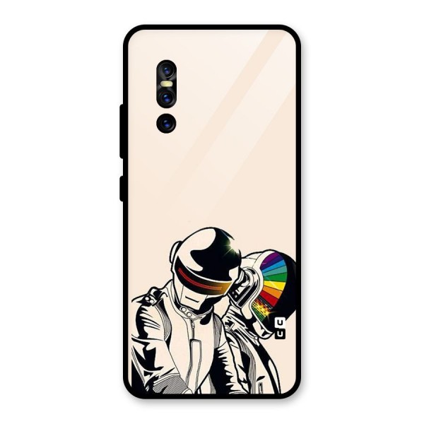 Rainbow Radio Glass Back Case for Vivo V15 Pro