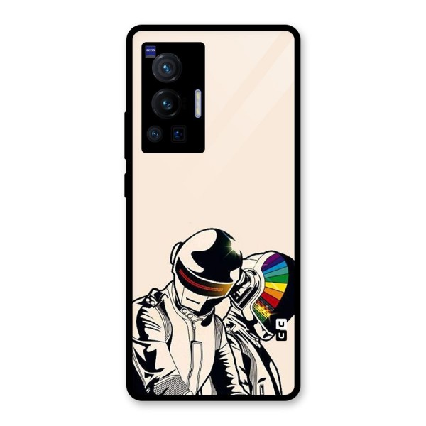 Rainbow Radio Glass Back Case for Vivo X70 Pro