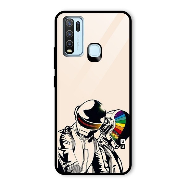 Rainbow Radio Glass Back Case for Vivo Y30