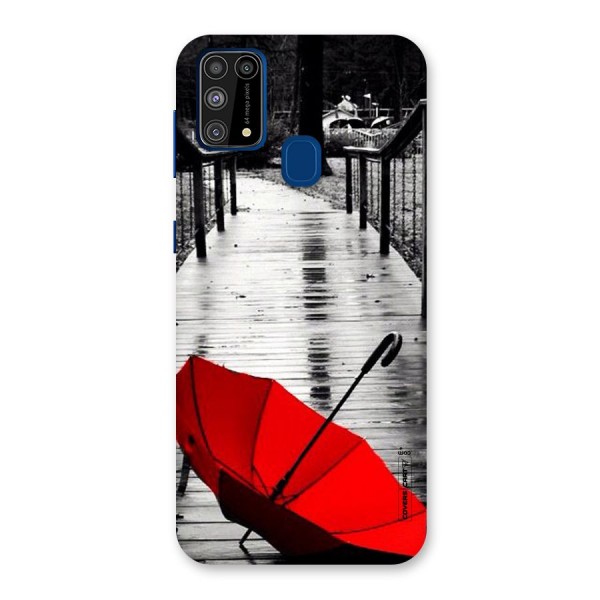 Rainy Red Umbrella Back Case for Galaxy F41