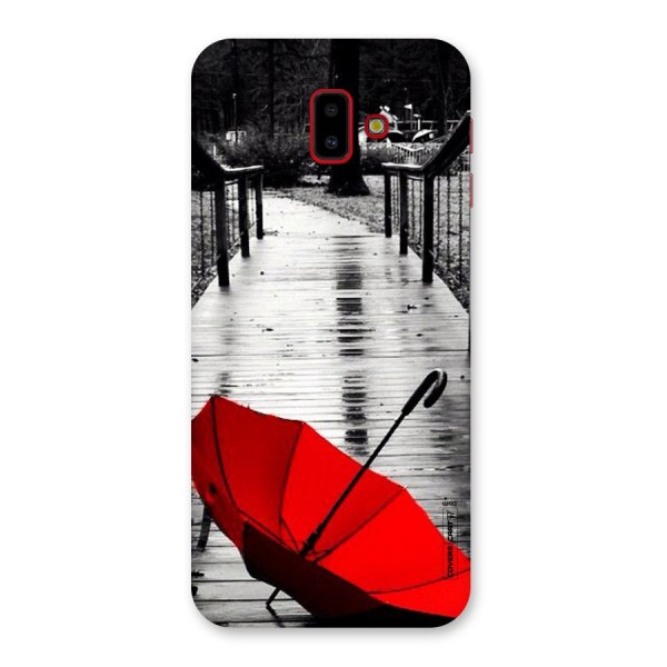 Rainy Red Umbrella Back Case for Galaxy J6 Plus