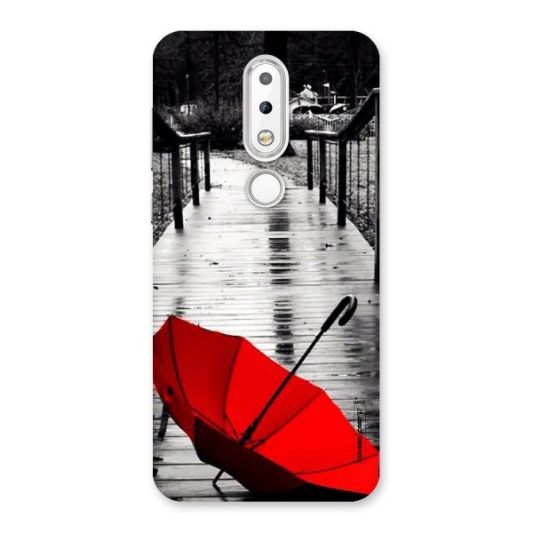 Rainy Red Umbrella Back Case for Nokia 6.1 Plus