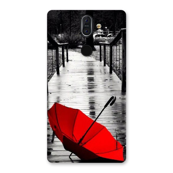 Rainy Red Umbrella Back Case for Nokia 8 Sirocco