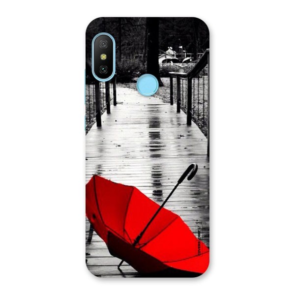 Rainy Red Umbrella Back Case for Redmi 6 Pro