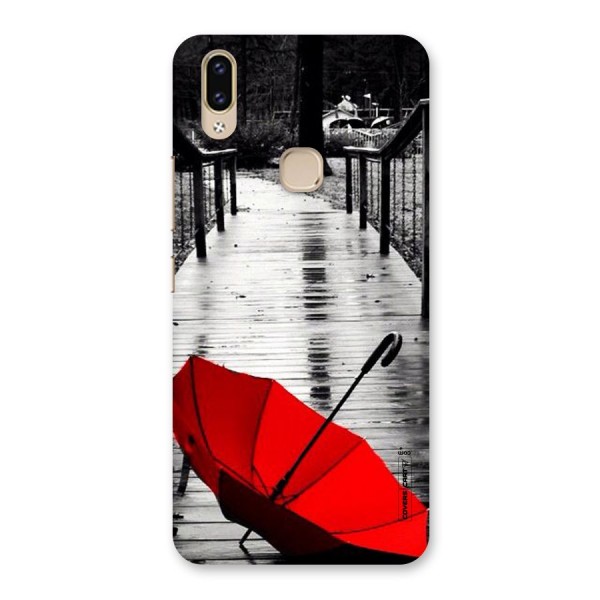 Rainy Red Umbrella Back Case for Vivo V9