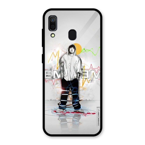 Rap King Eminem Glass Back Case for Galaxy A30