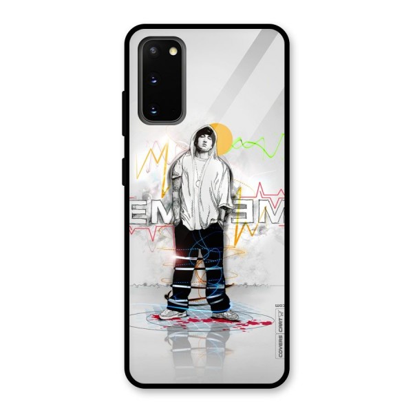 Rap King Eminem Glass Back Case for Galaxy S20