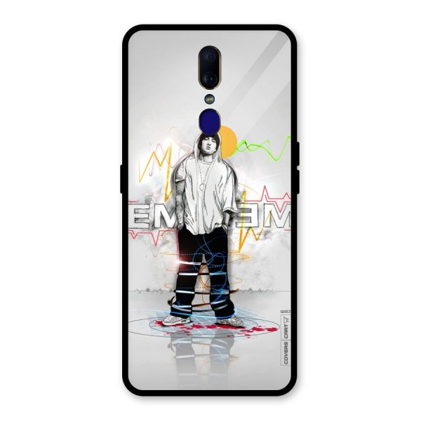 Rap King Eminem Glass Back Case for Oppo F11