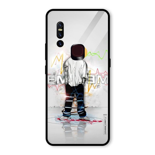 Rap King Eminem Glass Back Case for Vivo V15