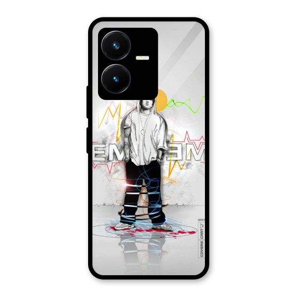 Rap King Eminem Glass Back Case for Vivo Y22