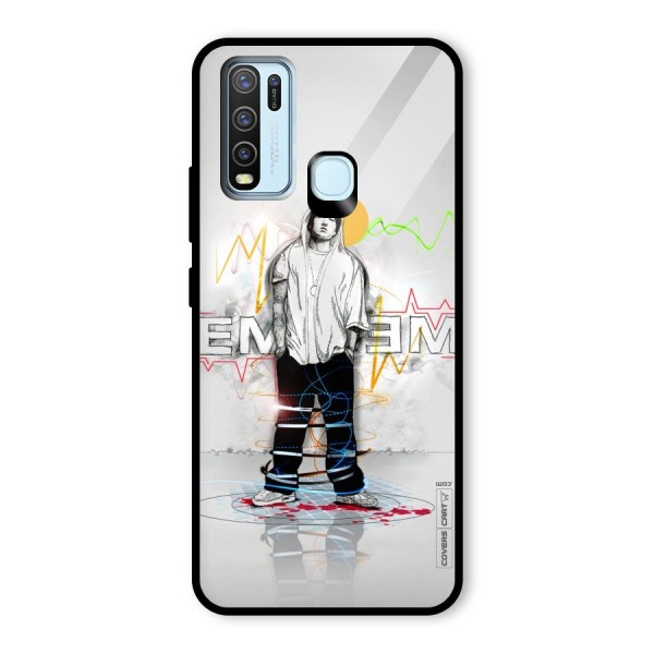 Rap King Eminem Glass Back Case for Vivo Y30