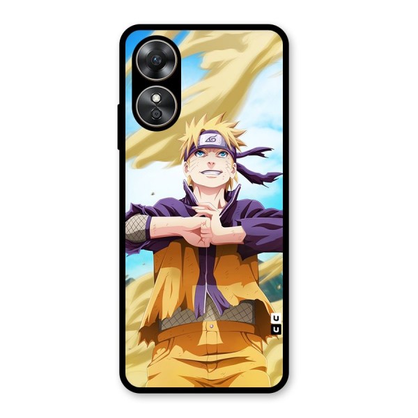 Ready Naruto Glass Back Case for Oppo A17