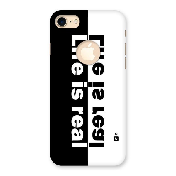 Real Life Back Case for iPhone 8 Logo Cut