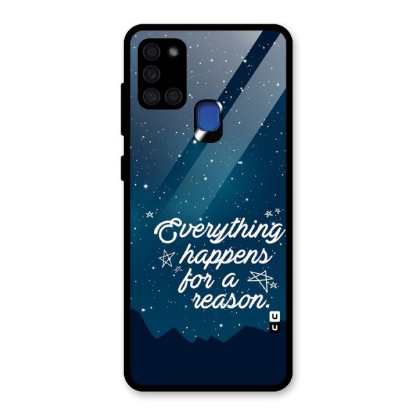 Reason Sky Glass Back Case for Galaxy A21s