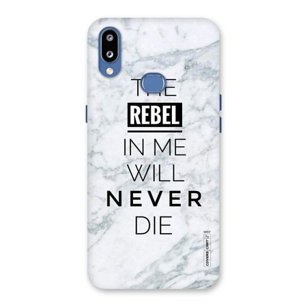 Rebel Will Not Die Back Case for Galaxy M01s