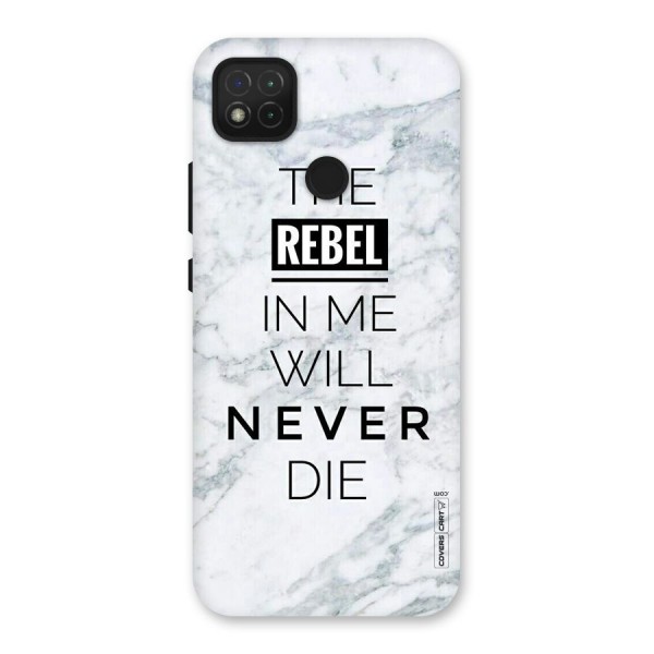 Rebel Will Not Die Back Case for Redmi 9C