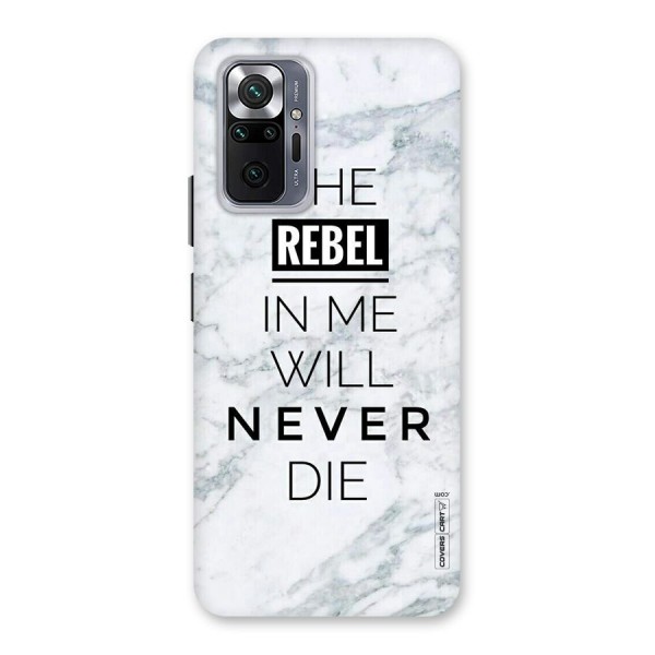 Rebel Will Not Die Back Case for Redmi Note 10 Pro