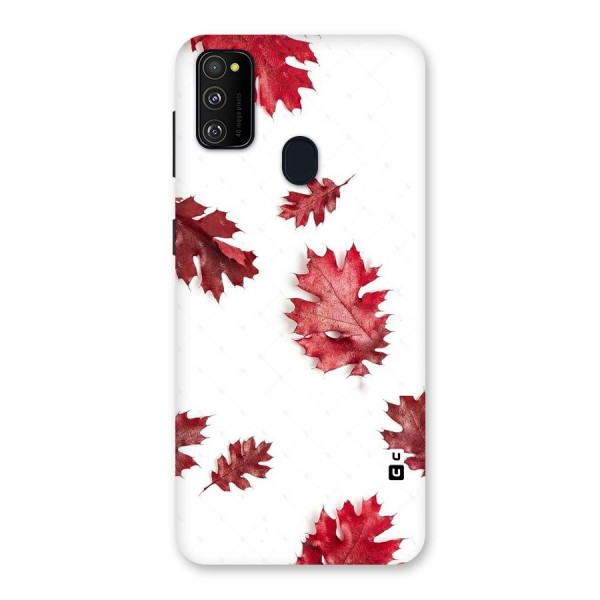 Red Appealing Autumn Leaves Back Case for Galaxy M21