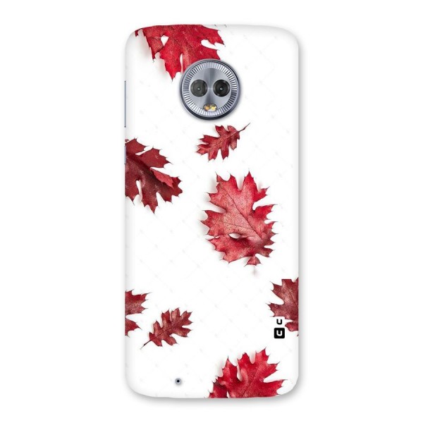 Red Appealing Autumn Leaves Back Case for Moto G6