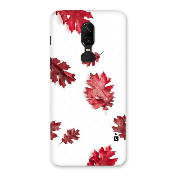 Red Appealing Autumn Leaves Back Case for OnePlus 6