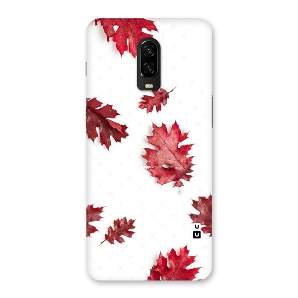 Red Appealing Autumn Leaves Back Case for OnePlus 6T