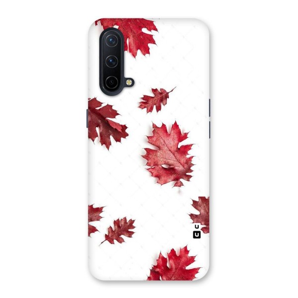 Red Appealing Autumn Leaves Back Case for OnePlus Nord CE 5G