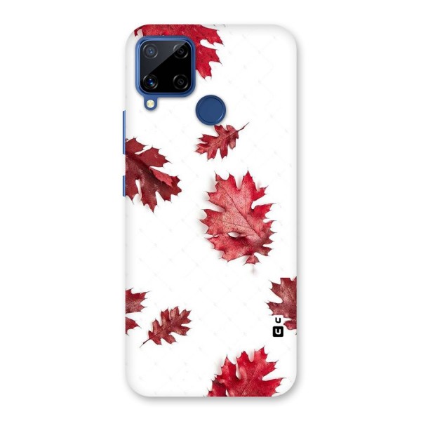 Red Appealing Autumn Leaves Back Case for Realme C12