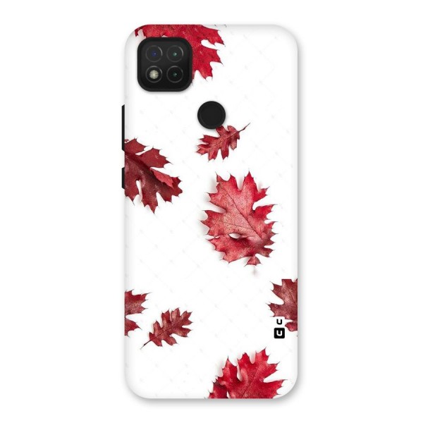 Red Appealing Autumn Leaves Back Case for Redmi 9C