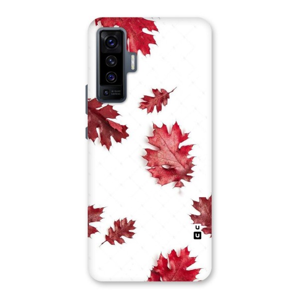 Red Appealing Autumn Leaves Back Case for Vivo X50