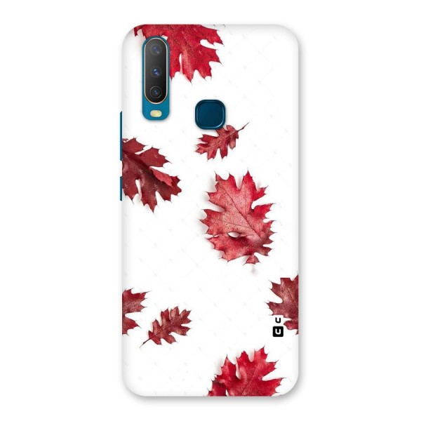 Red Appealing Autumn Leaves Back Case for Vivo Y12