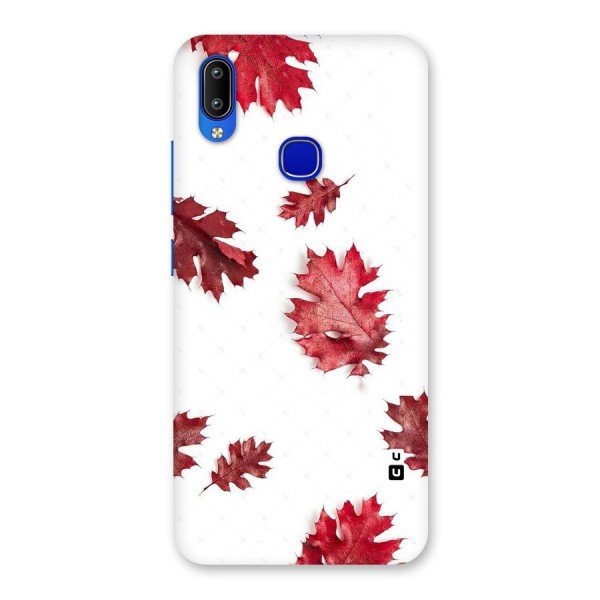 Red Appealing Autumn Leaves Back Case for Vivo Y91