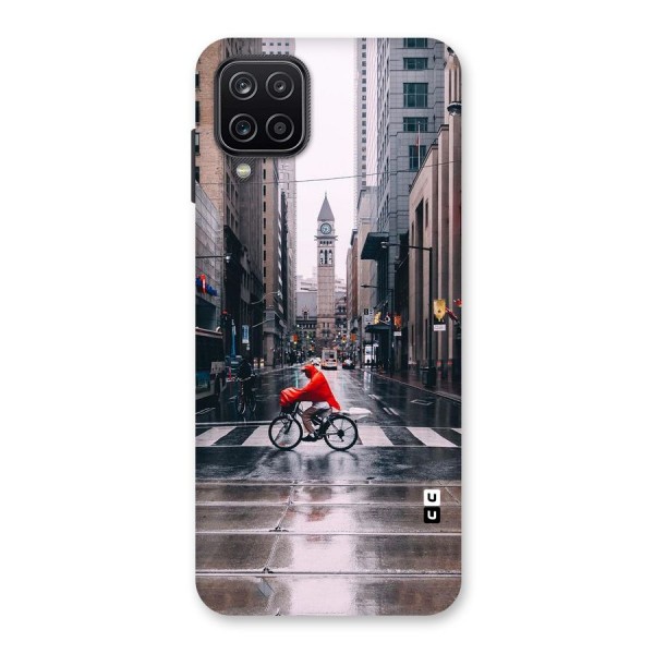 Red Bicycle Street Back Case for Galaxy A12