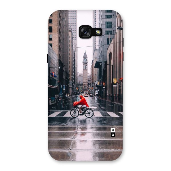 Red Bicycle Street Back Case for Galaxy A7 (2017)