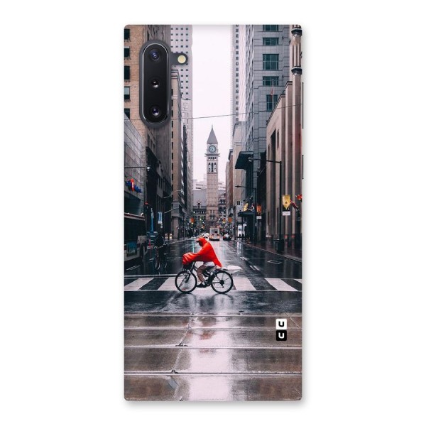 Red Bicycle Street Back Case for Galaxy Note 10