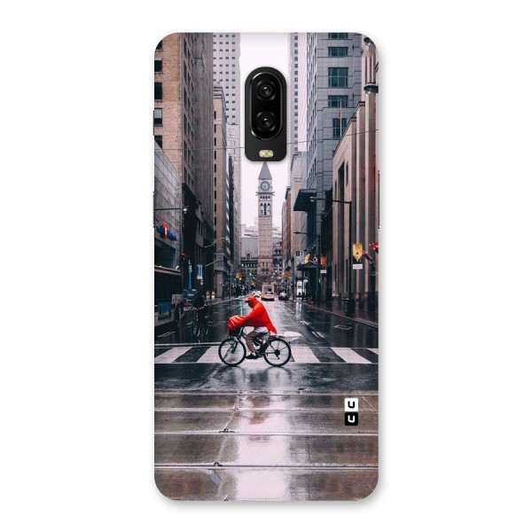 Red Bicycle Street Back Case for OnePlus 6T