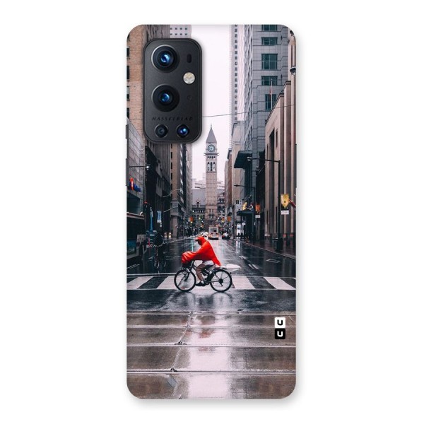 Red Bicycle Street Back Case for OnePlus 9 Pro