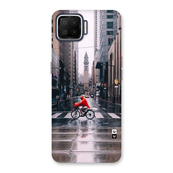 Red Bicycle Street Back Case for Oppo F17