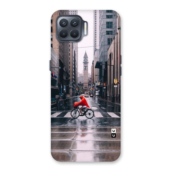 Red Bicycle Street Back Case for Oppo F17 Pro