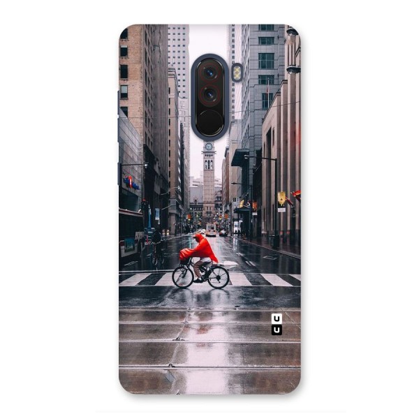 Red Bicycle Street Back Case for Poco F1