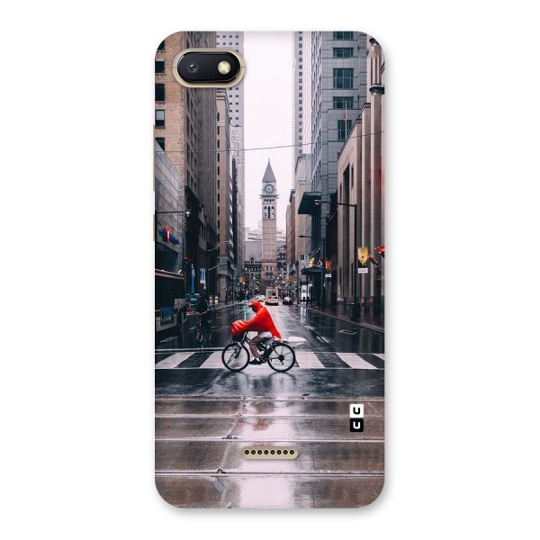 Red Bicycle Street Back Case for Redmi 6A