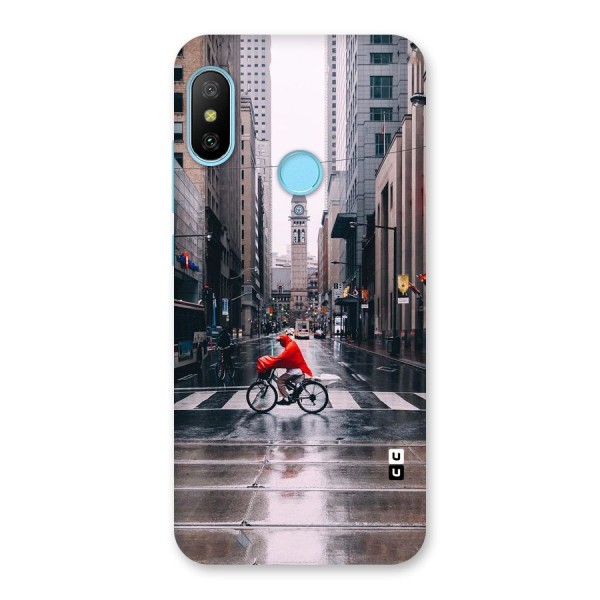 Red Bicycle Street Back Case for Redmi 6 Pro