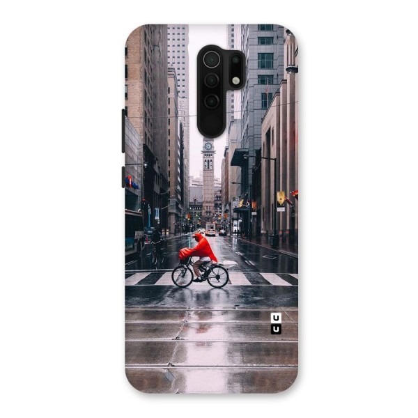 Red Bicycle Street Back Case for Redmi 9 Prime