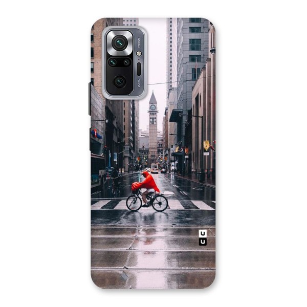 Red Bicycle Street Back Case for Redmi Note 10 Pro