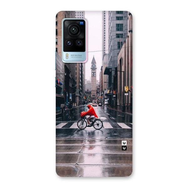 Red Bicycle Street Back Case for Vivo X60 Pro