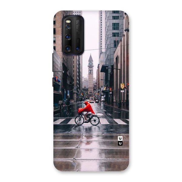 Red Bicycle Street Back Case for Vivo iQOO 3