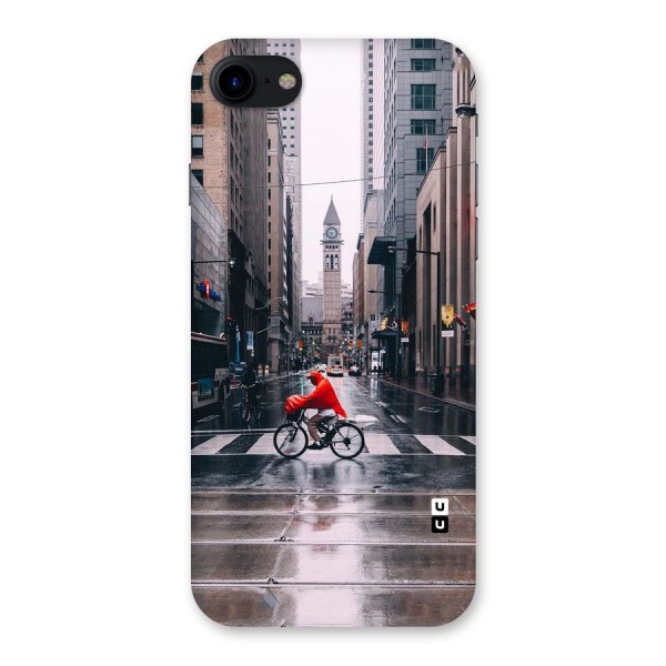 Red Bicycle Street Back Case for iPhone SE 2020