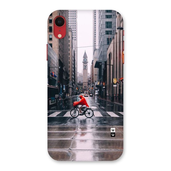 Red Bicycle Street Back Case for iPhone XR