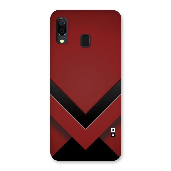 Red Black Fold Back Case for Galaxy A20